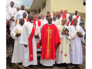 Photo with Bishop Vincent Darius